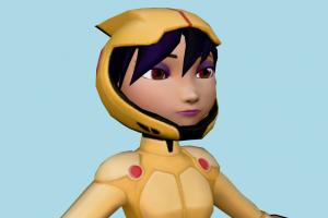 Go Go Tomago disney, cartoon-character, character, cartoon, toony, girl, woman, people